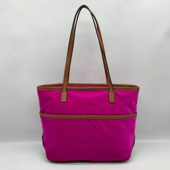 Michael Kors Purple Nylon & Leather Pocket Tote - Picture 2 of 10
